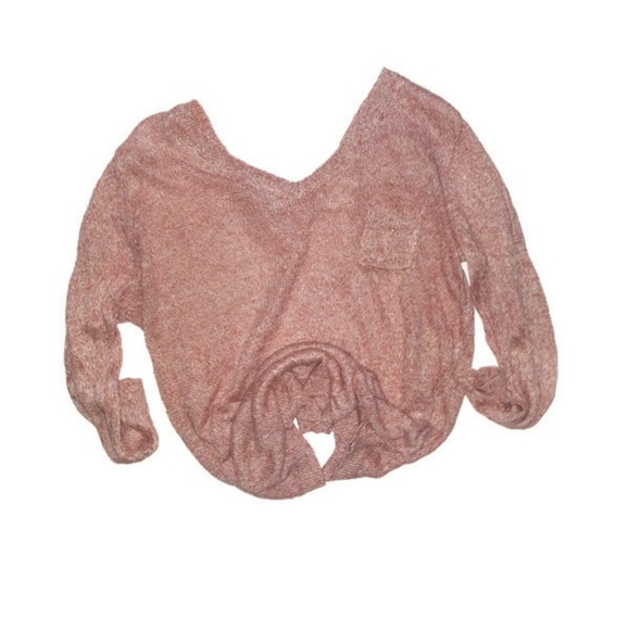 Pink Long Sleeve Pocket Tee | Designer Brand Lou & Grey LOFT | Women’s | Linen - Picture 8 of 10